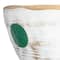 Hello Honey® 8" Multicolor Boho Stoneware Footed Planter with Painted Geometric Design